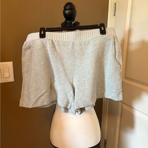 CAbi Light Gray Lounge Shorts